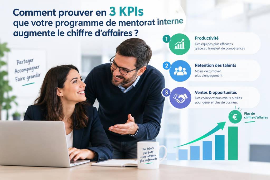Comment prouver en 3 kpis que votre programme de mentorat interne augmente le chiffre d'affaires