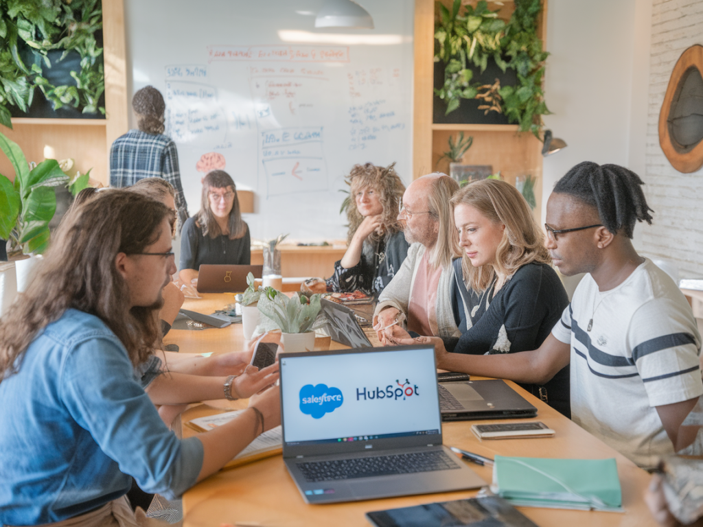 Comment piloter l'intégration d'un CRM (Salesforce, HubSpot) pour aligner ventes, marketing et management sans créer de silos