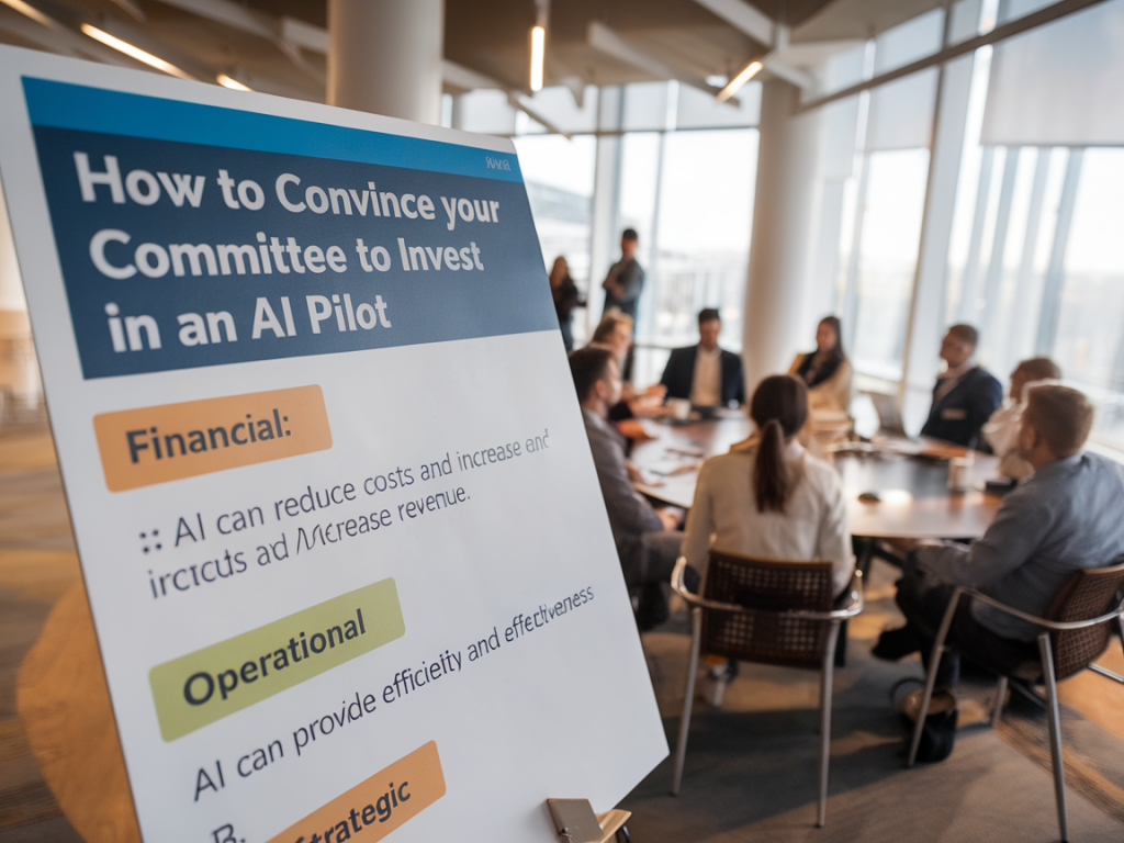 Comment convaincre votre comité d'investir dans un pilote d'ia avec 3 arguments financiers et opérationnels